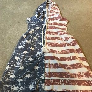 Rue 21 American Zip Up Vest